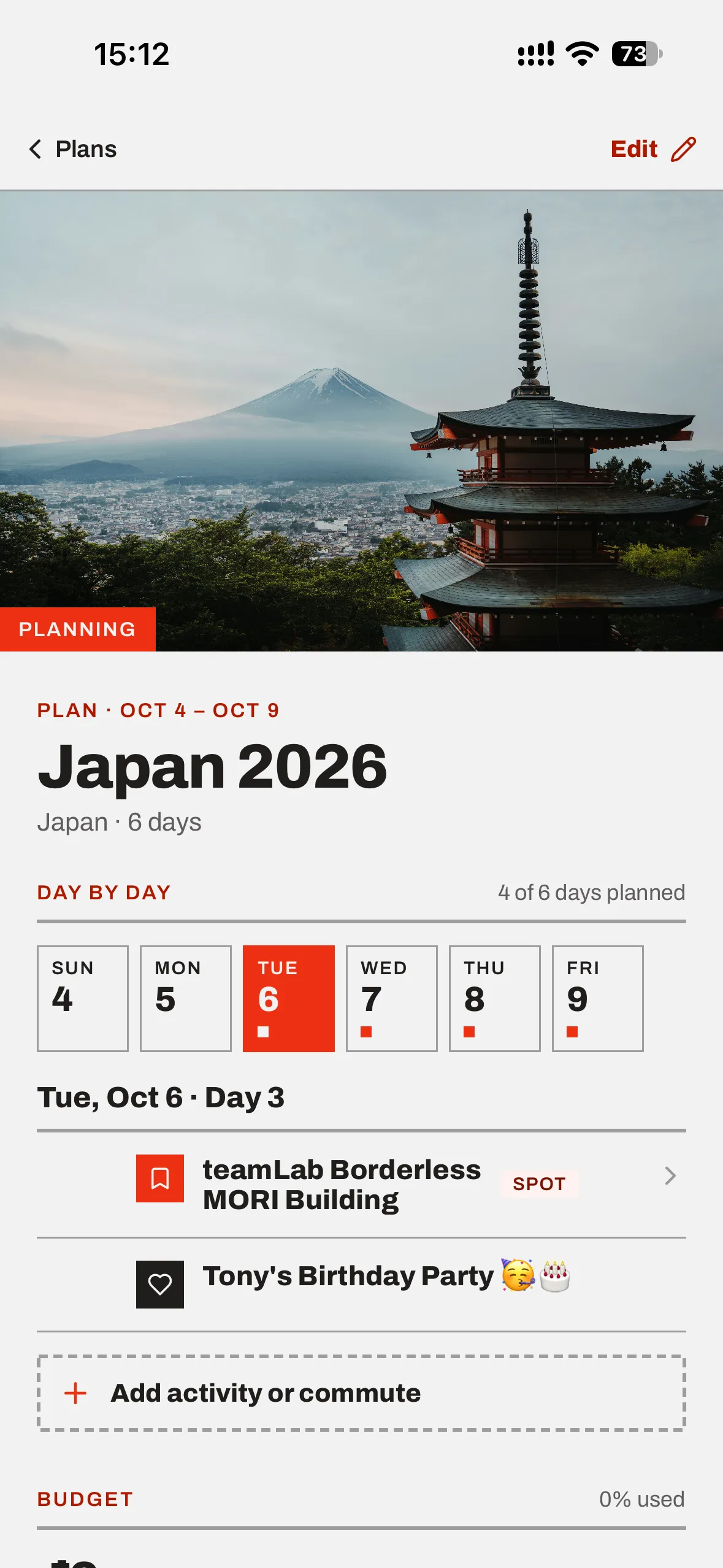Plans screenshot